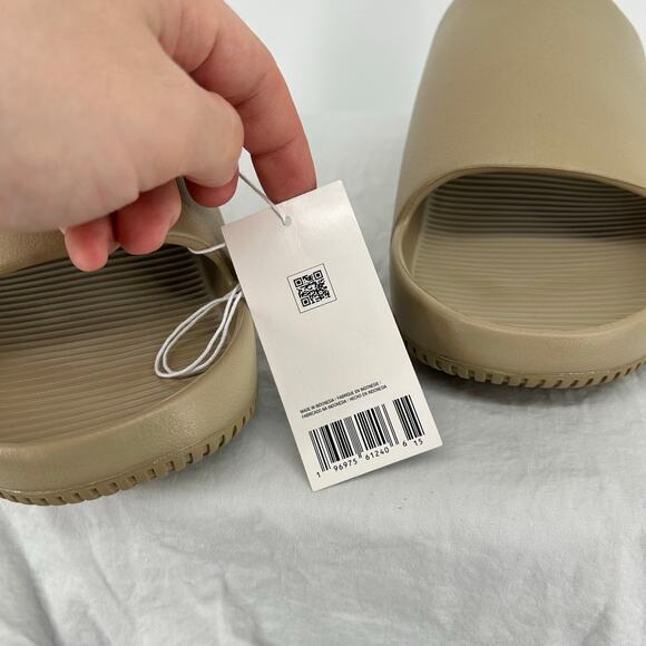 BRAND NEW NWB NWT Men's Khaki Nike Calm Slides Sz 10M FD4116-201 - Picture 5 of 7